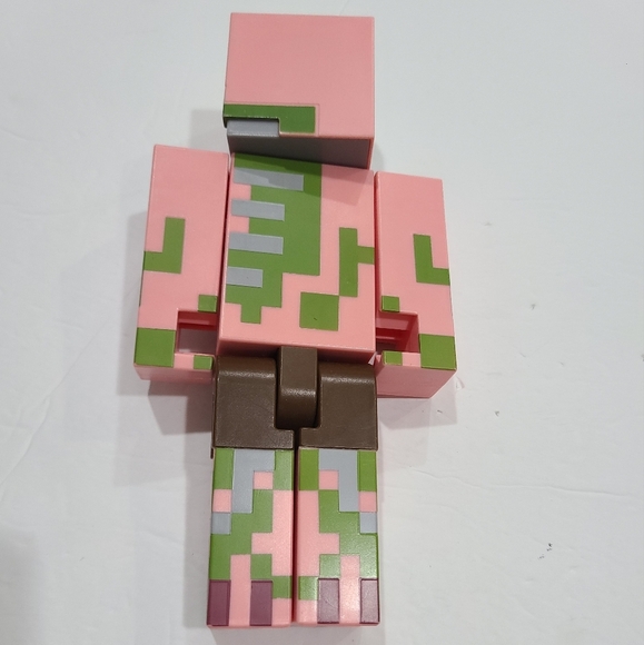 Minecraft Pixelated Zombie Action Figure Toy - Pink and Green - Picture 3 of 6